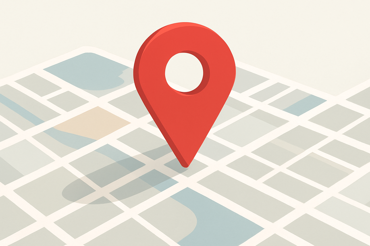 une carte stylisé avec une epingle google 